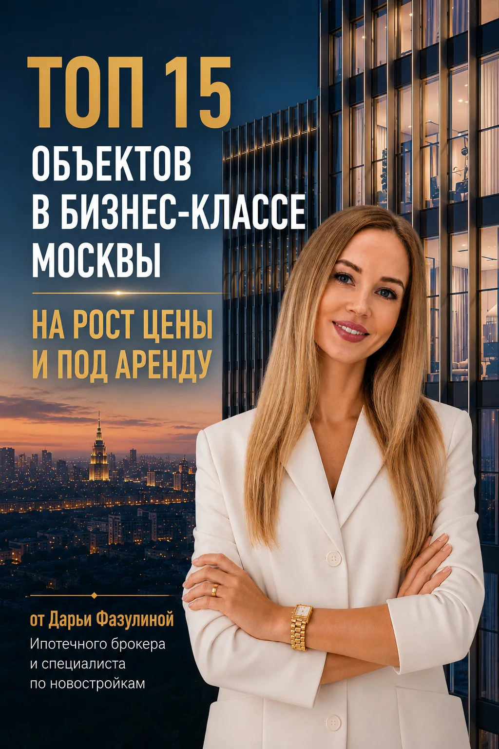 🏆 Собрали ТОП-15 квартир в бизнес-классе Москвы до 25 млн ₽ в формате 2-Евро на рост цены и под аре