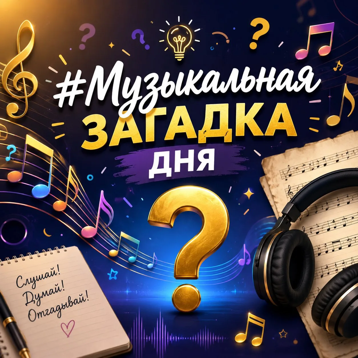 🎶 #МузыкальнаяЗагадкаДня 🎶

Привет, ценители звука и ритма! Сегодня предлагаем вам небольшое интел