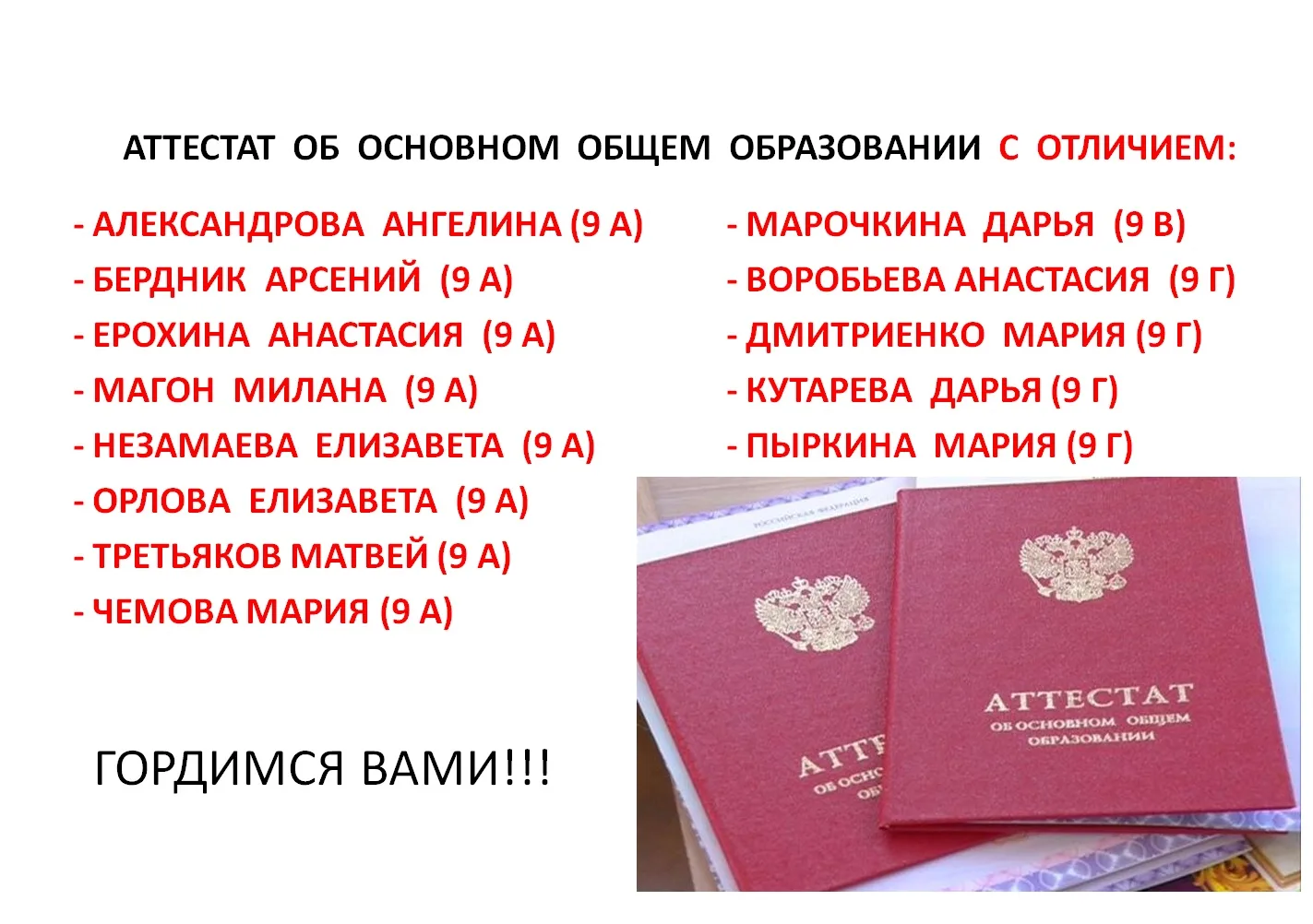 ЦЕРЕМОНИЯ ВРУЧЕНИЯ АТТЕСТАТОВ ВЫПУСКНИКАМ 9 КЛАССОВ
🏆 29 июня 2026 года состоялась торжественная це