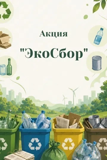 ♻ Приглашаем присоединиться к мероприятию направления циклической экономики – сбору вторичного сырья