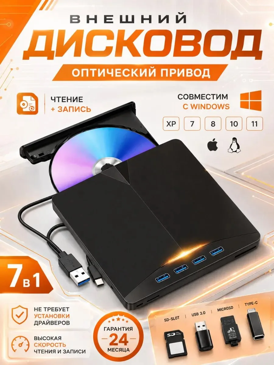 ВНЕШНИЙ ДИСКОВОД 
❗️КЭШБЭК 50% РУБЛЕЙ❗️

Цена на ВБ: 900 руб. ❌
Цена с кешем: 450 руб. 🤫

Внешний о
