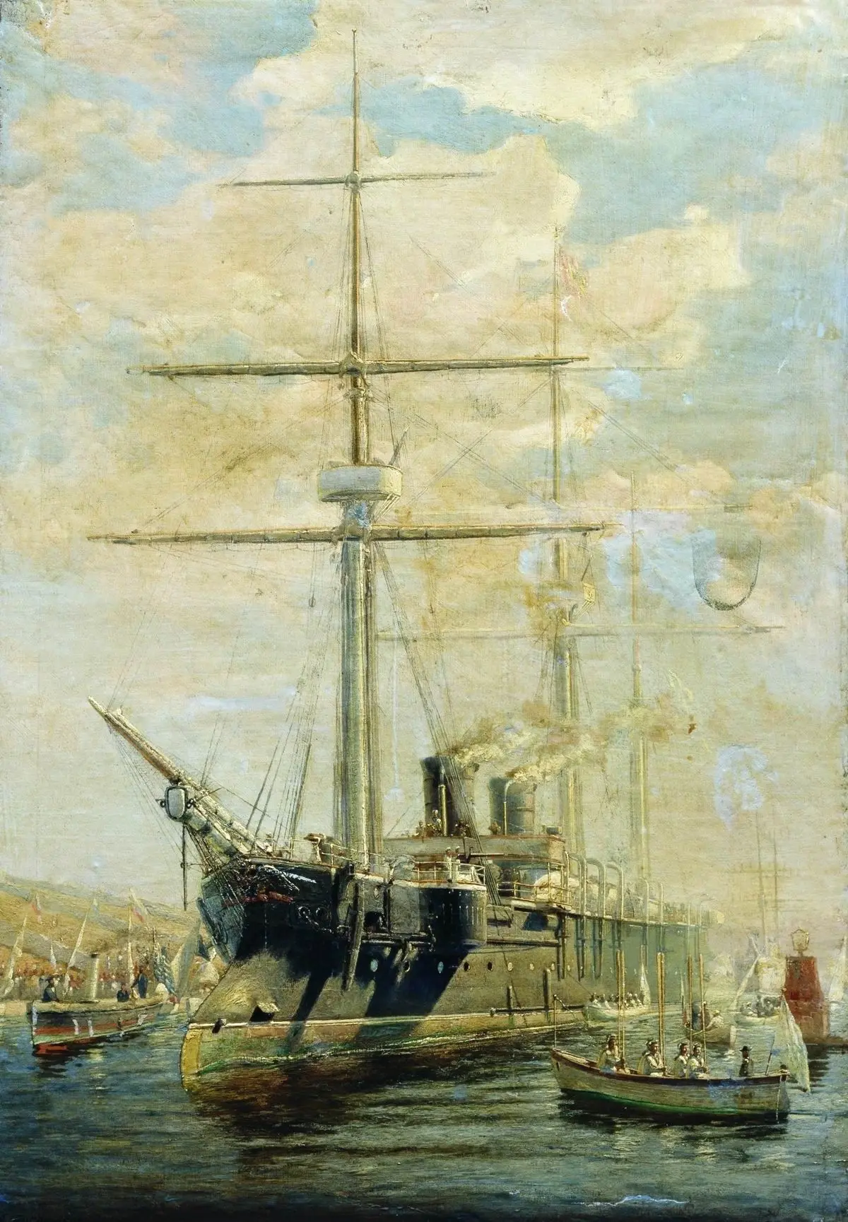 Алексей Петрович Боголюбов (1824-1896).
"Крейсер", 1880-е. Холст, масло. 71 x 102 см. Государственны