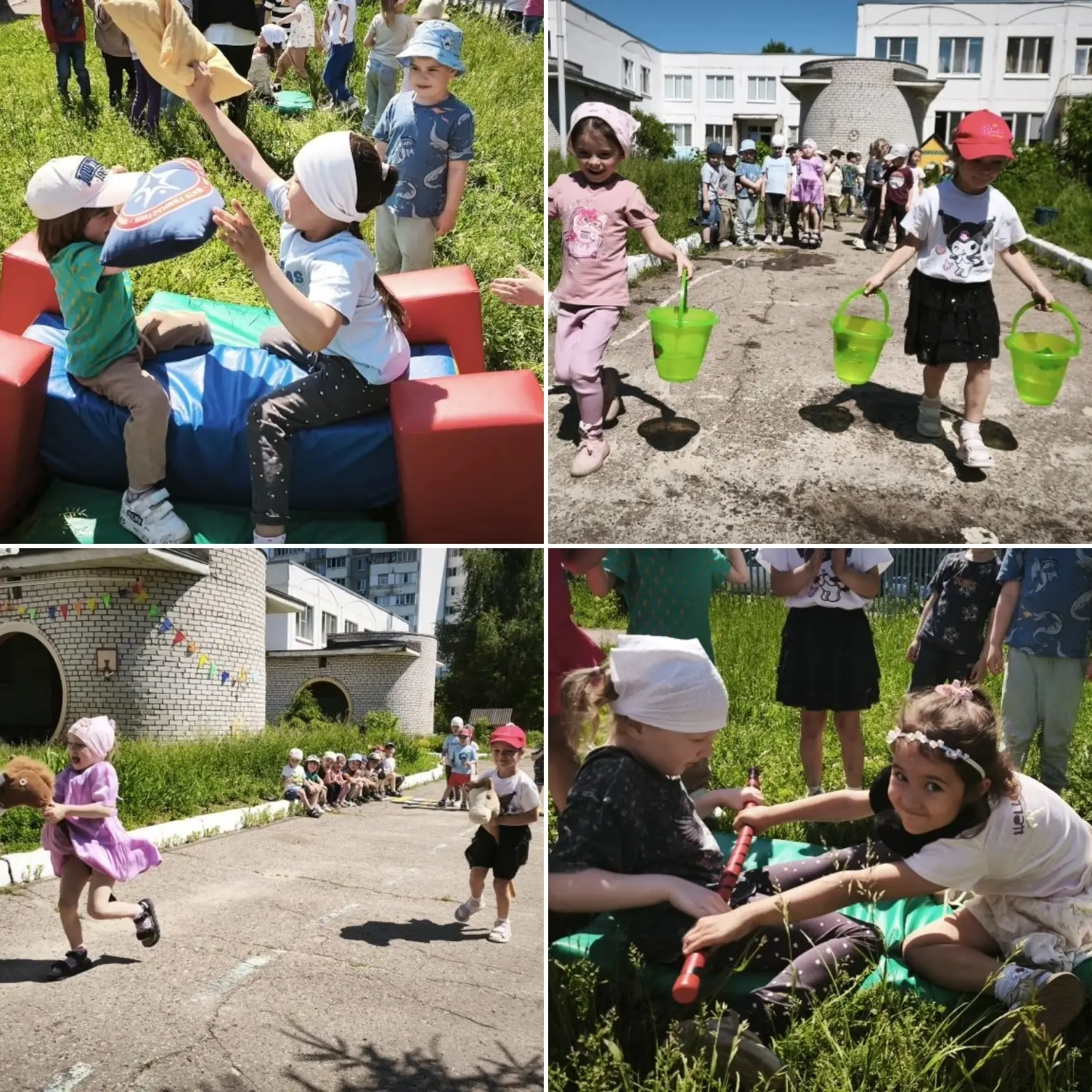 🌞Сегодня наши ребята с радостью подхватили эстафету весёлого праздника Сабантуй!
 🌞Дети активно уч