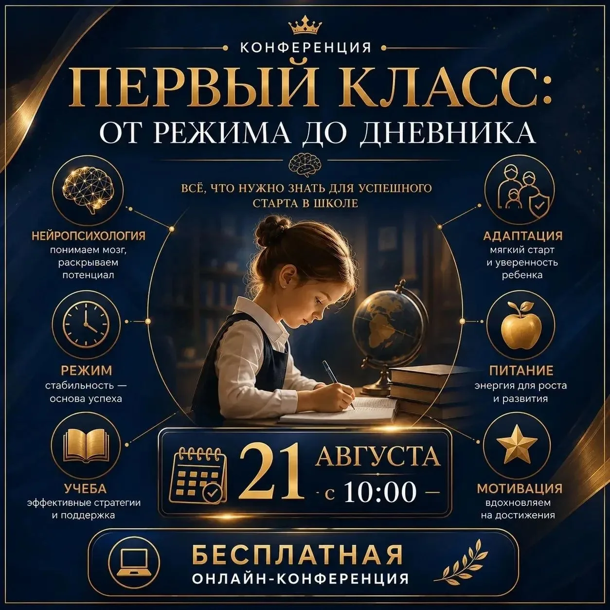 Дорогие родители 💙 Я приглашаю вас на бесплатную конференцию ПЕРВЫЙ КЛАСС: от режима до дневника

Я