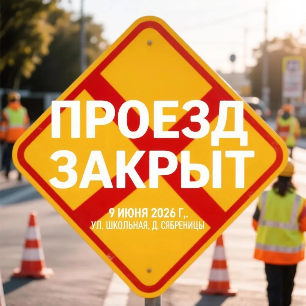 Уважаемые жители д. Сябреницы!

Информируем вас о том, что 11 июня 2026 года в связи с проведением п