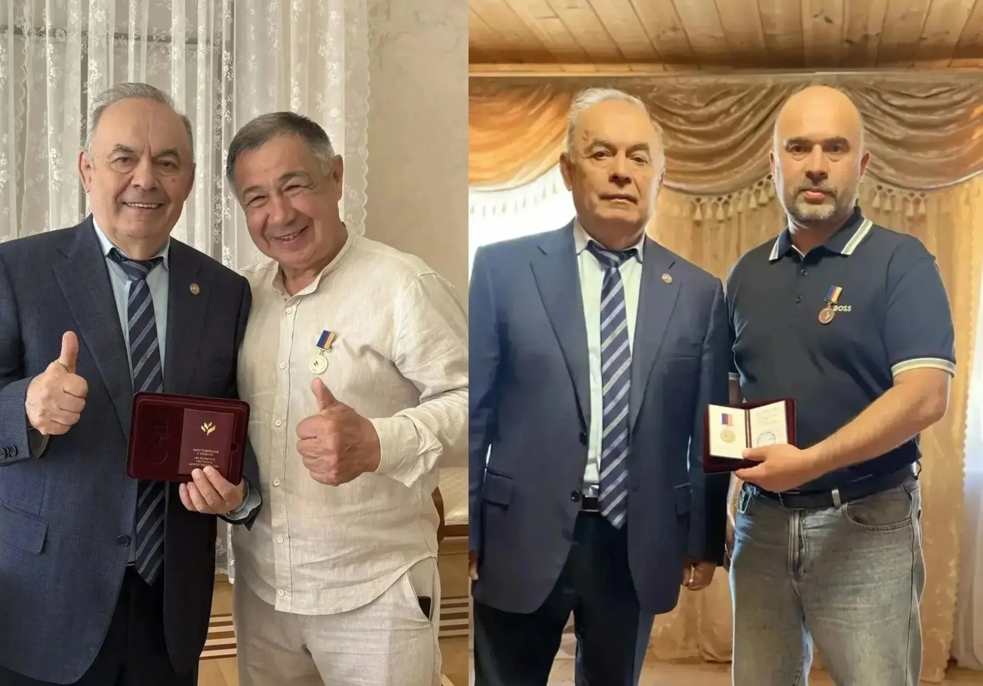 Экзам Губайдуллин вручил награды ВАРМСУ главам Сабинского и Тюлячинского районов РТ

Сегодня председ