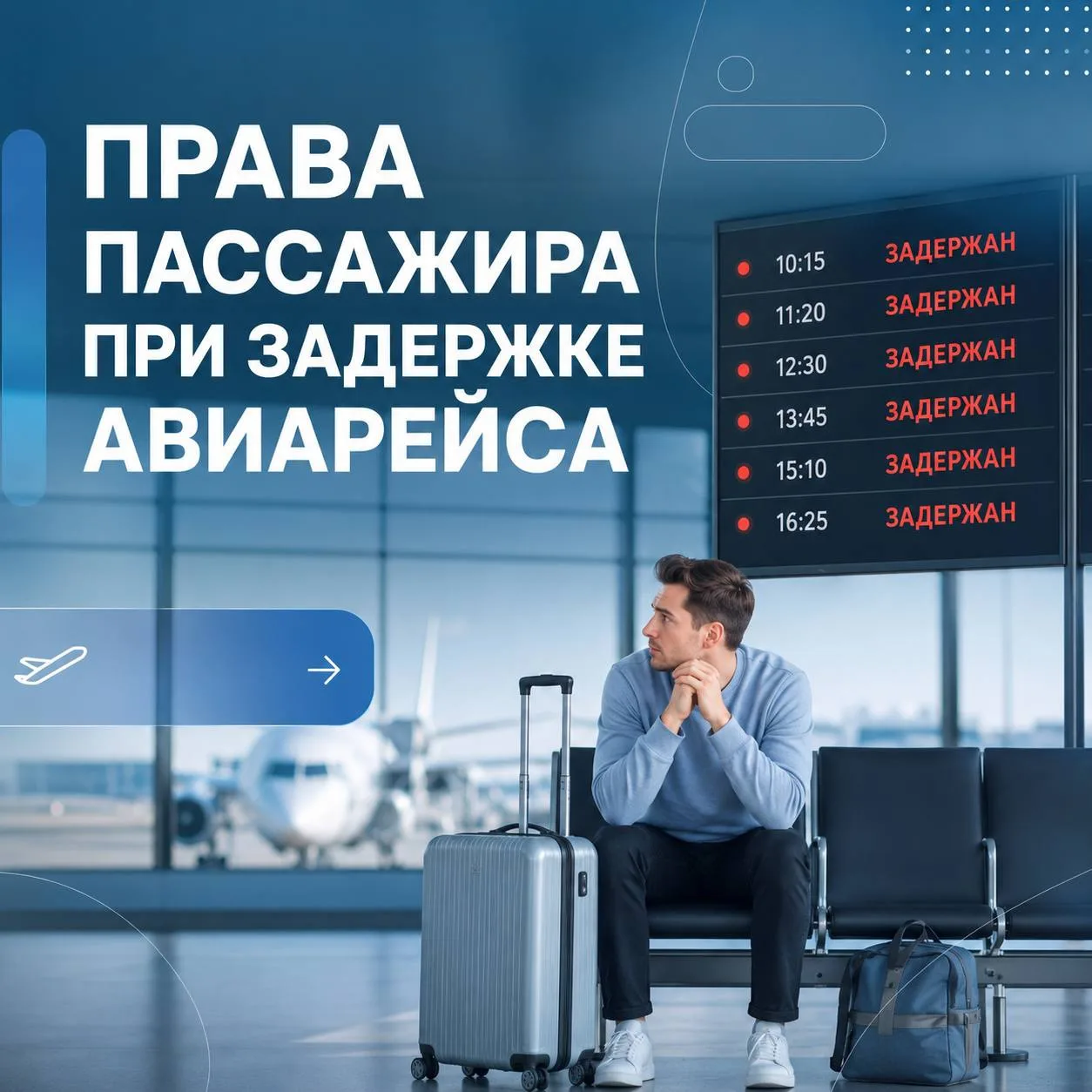 ✈️ В связи с участившимися случаями задержек и отмен авиарейсов хочу напомнить вам о правах пассажир