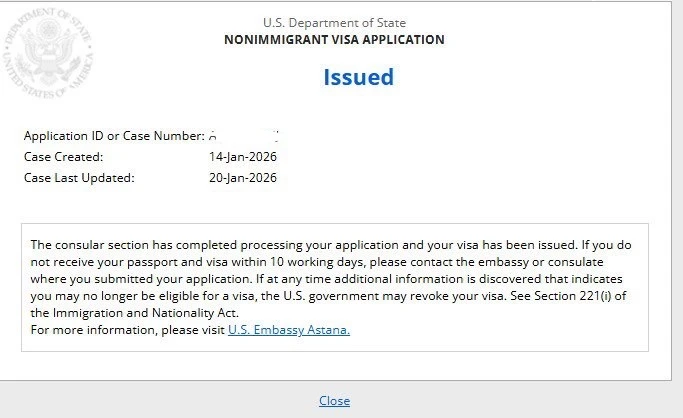 Одобрение визы США в Астане после 6 отказов

Женщина, 55 лет, замужем.
В США ранее не была.
❌❌❌Ранее