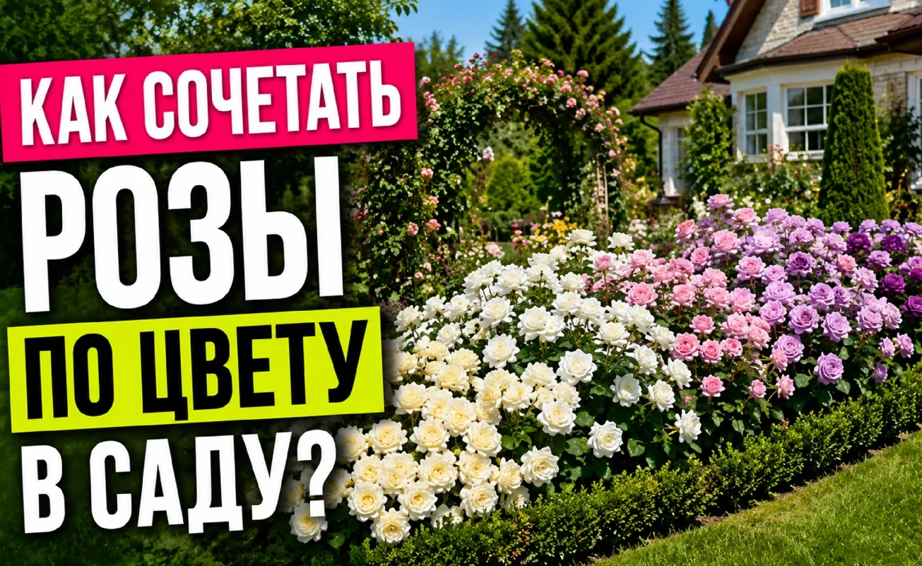 🌹 Цвета роз в саду: как сочетать оттенки, чтобы клумба выглядела профессионально. Советы от студии 