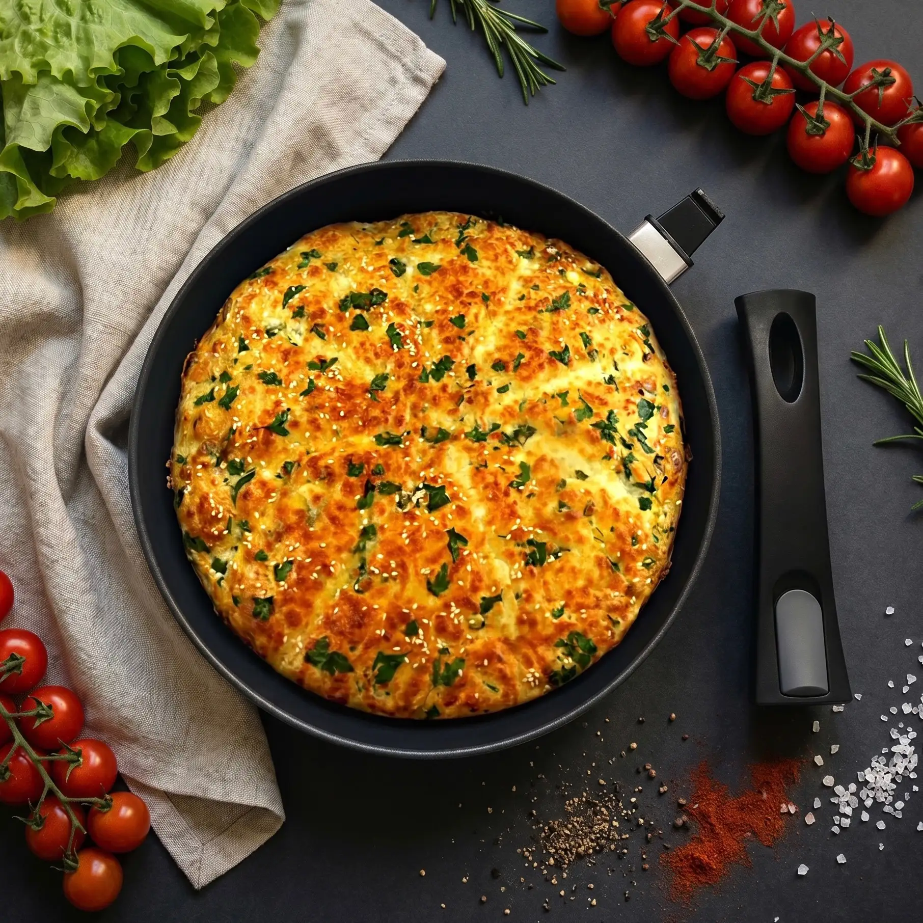 РЕЦЕПТ
🥧 БЫСТРЫЙ ПИРОГ С СЫРОМ И ЗЕЛЕНЬЮ НА ЙОГУРТЕ

✨ ИНГРЕДИЕНТЫ:
Для теста:
✅ Натуральный йогурт