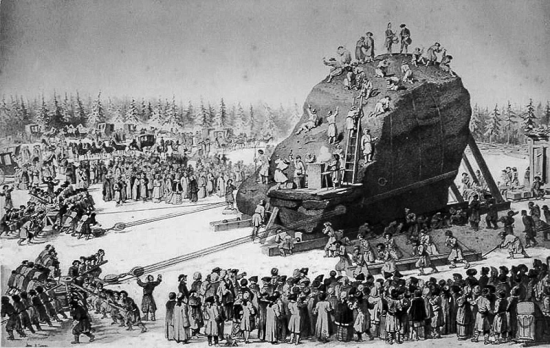 7 апреля 1770 года к берегу Финского залива был доставлен знаменитый «Гром-камень» - гигантский гран