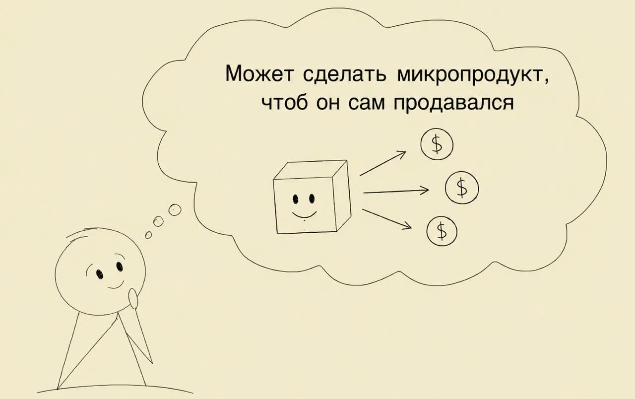 Вы никогда не заработаете на микропродукте

Частая штука: вместо того, чтобы собрать нормальный прод