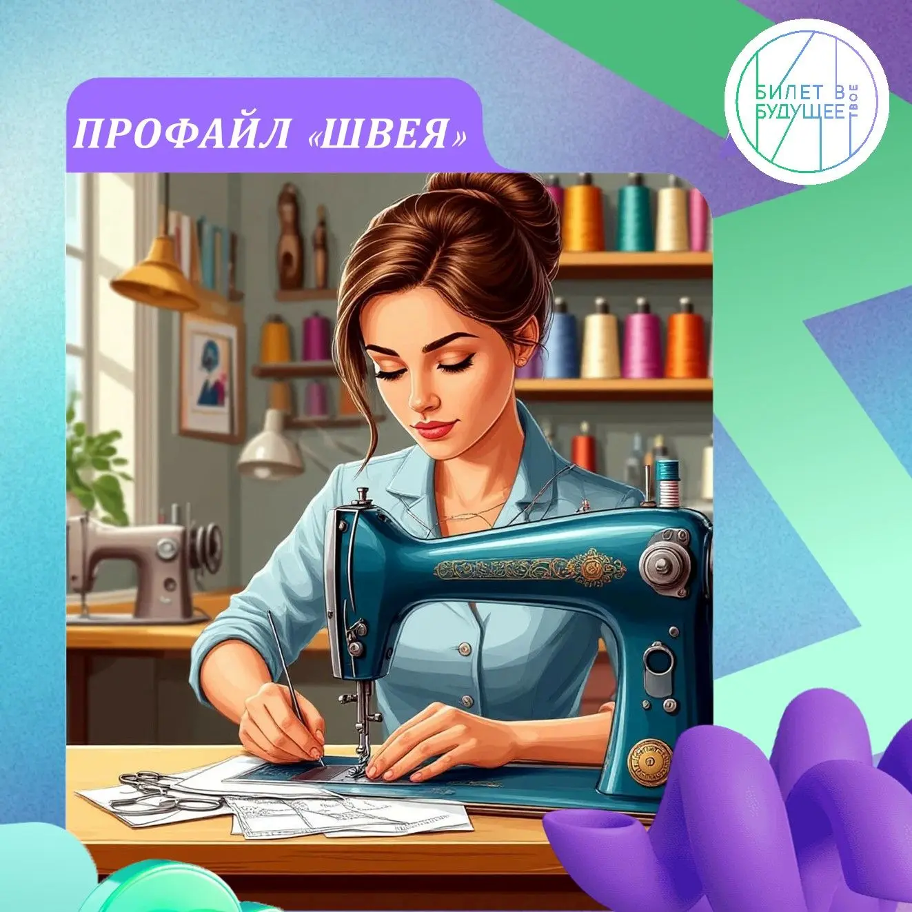 🔗ПРОФАЙЛ Швея / оператор швейного оборудования

📌Кто это: Специалист, который работает на промышле
