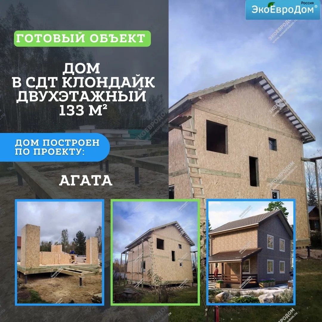 🏡 Дом в СДТ Клондайк площадью 133 м² собран в Орехово-Зуевском округе всего за две недели.

Рациона
