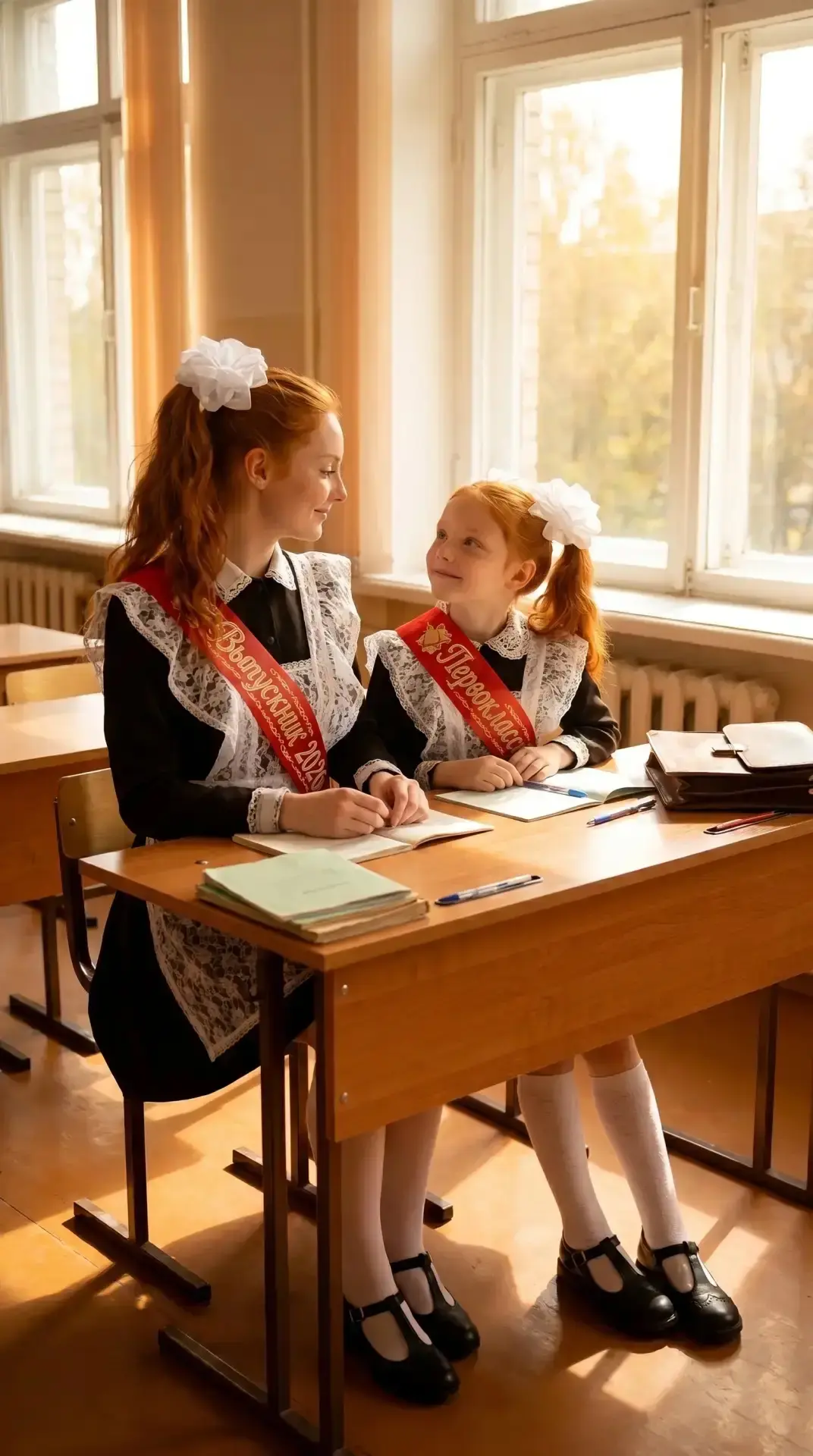 Тренд с собой в детстве 🥹🎓

1. Заходим в бота Nanobanaba 
2. Выбираем раздел «Из фото»
3. Загружае