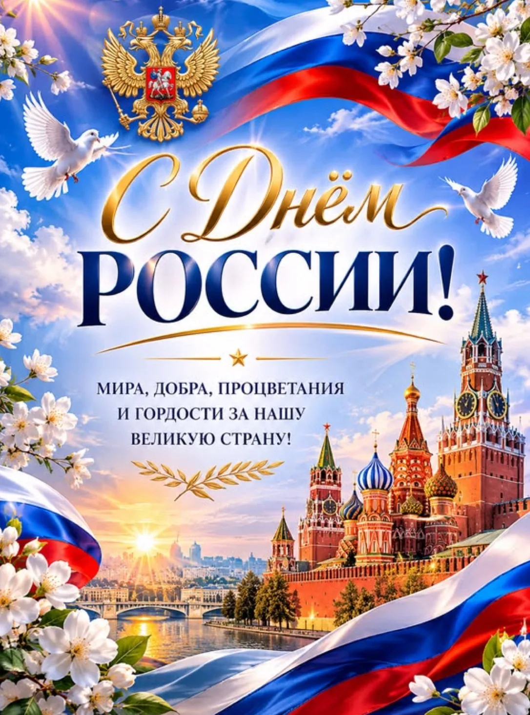 🇷🇺 Дорогие ученики, уважаемые родители и педагоги!

Поздравляем вас с Днём России — праздником, ко