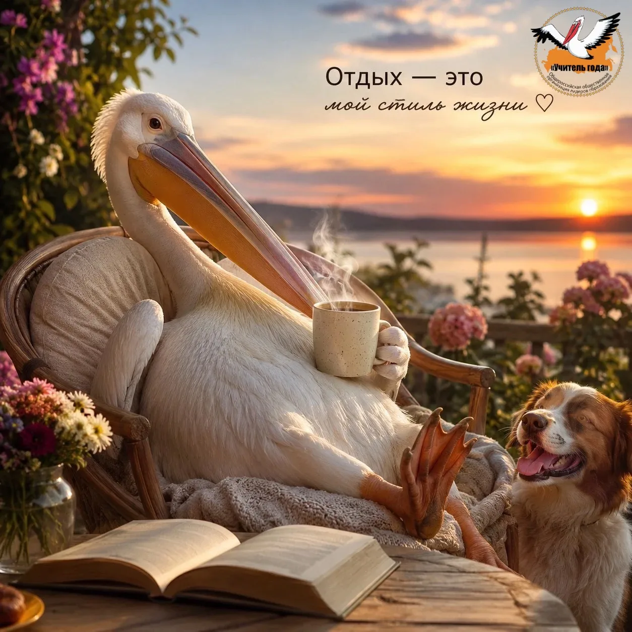 📷 Покажем, как отдыхают пеликаны?

🌿 Цветы на даче
☕ Чашка кофе
📚 Любимая книга
🐕 Прогулка с пит