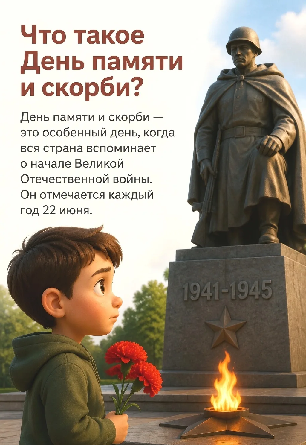 День памяти и скорби — это особенный день, когда вся страна вспоминает о начале Великой Отечественно