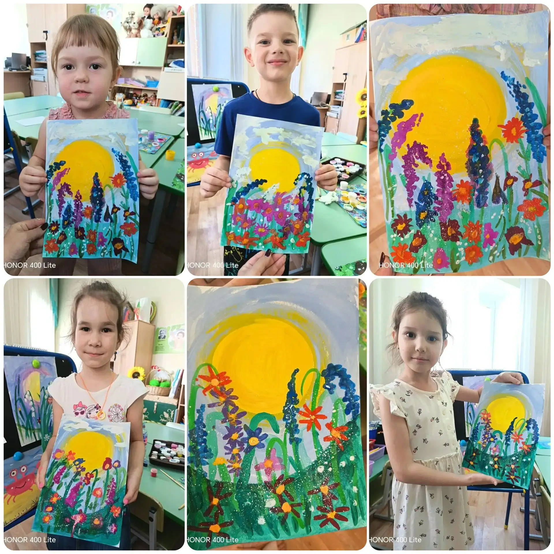 ☀️🎨 Рисуем летний рассвет в цветочном поле 🌸

Сегодня наши маленькие художники отправились в насто
