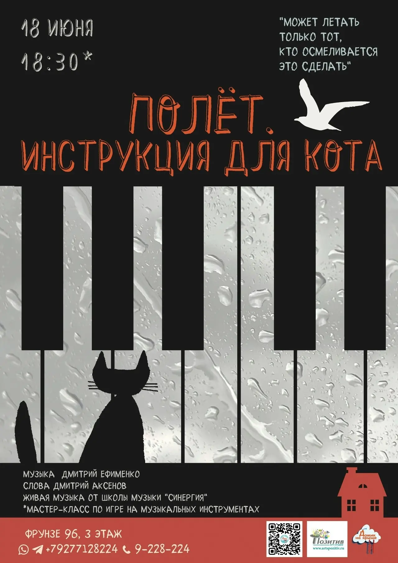 Что делать, если ты — кот, а должен высидеть и вырастить чайку, а потом ещё и научить её летать? Кот