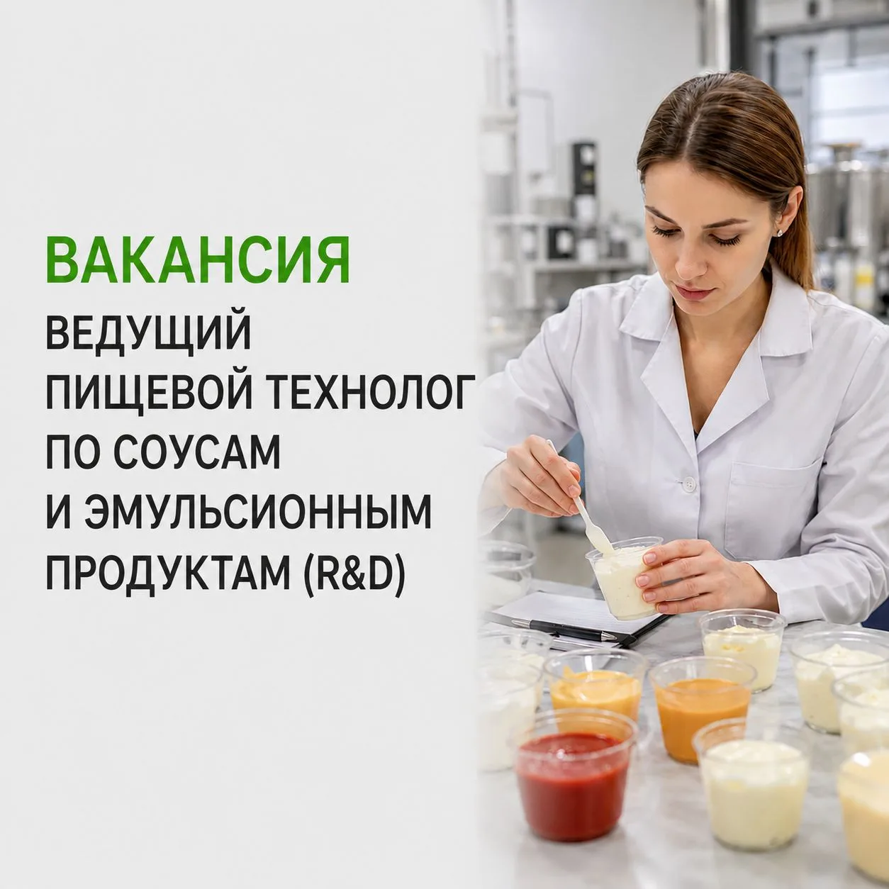 Ведущий пищевой технолог по соусам и эмульсионным продуктам (R&D)

В новый пищевой проект требуется 