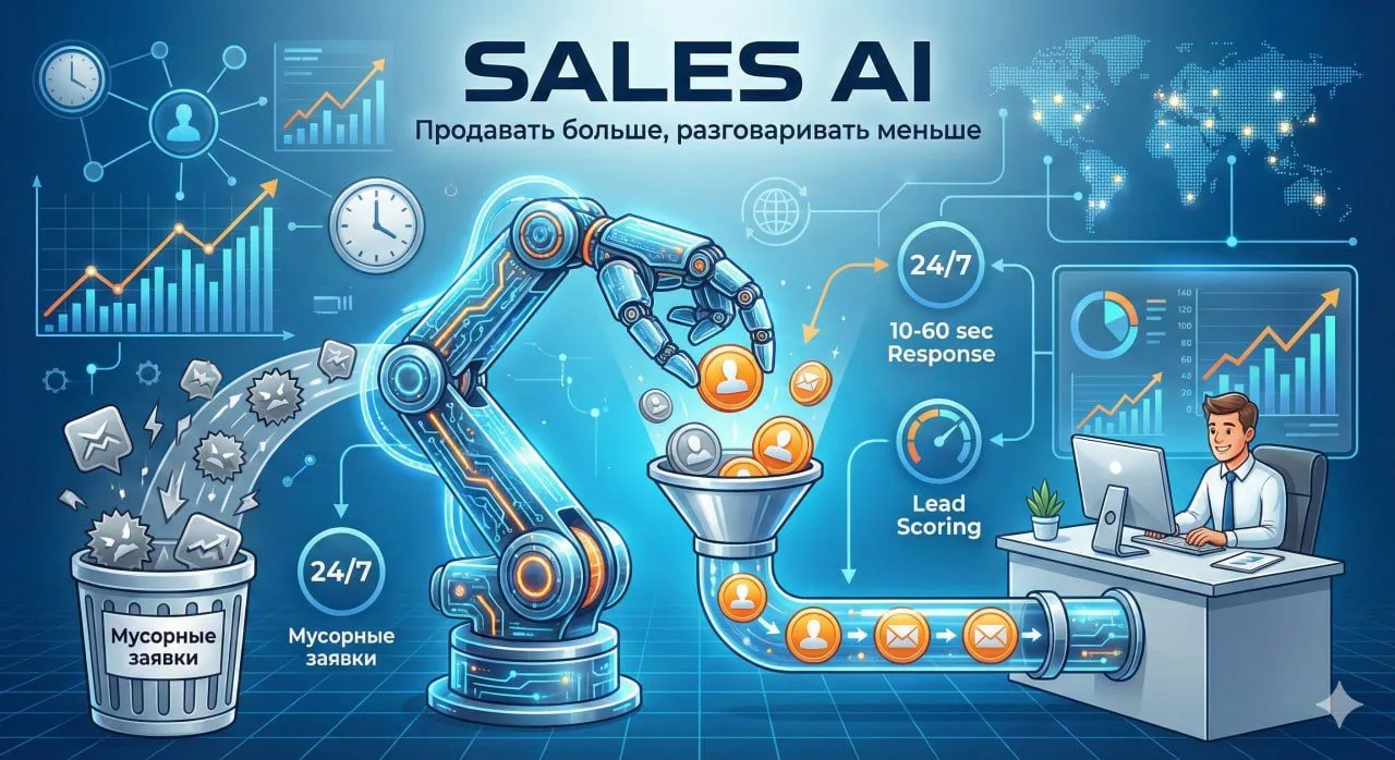 Привет! Вы в канале Sales AI — для тех, кто хочет продавать больше, а разговаривать меньше.

Кто мы: