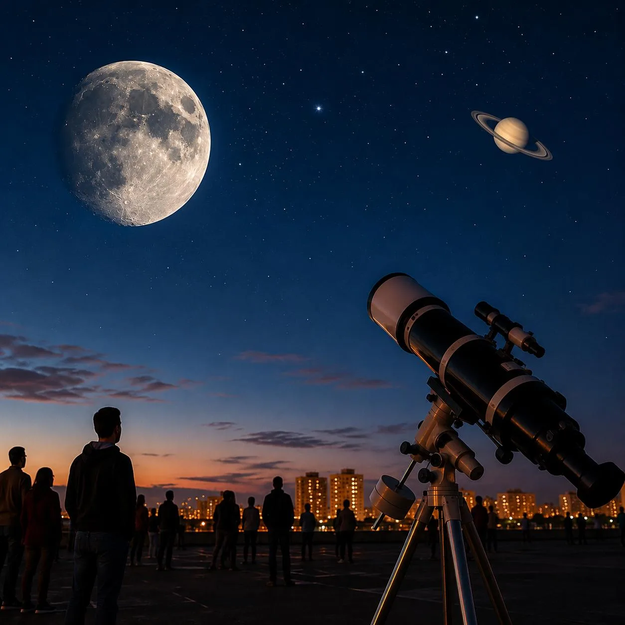 🌕 Сегодня вечером в Самаре можно бесплатно посмотреть на Луну и Сатурн в телескоп

28 июля клуб люб