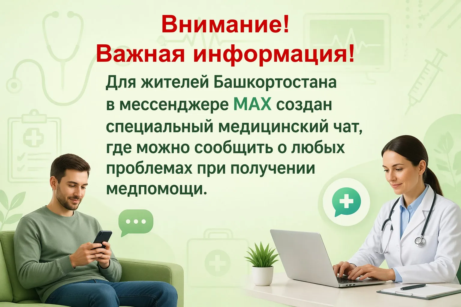 📌 С марта 2026 года у жителей Республики Башкортостан появился прямой канал связи с медицинскими ор