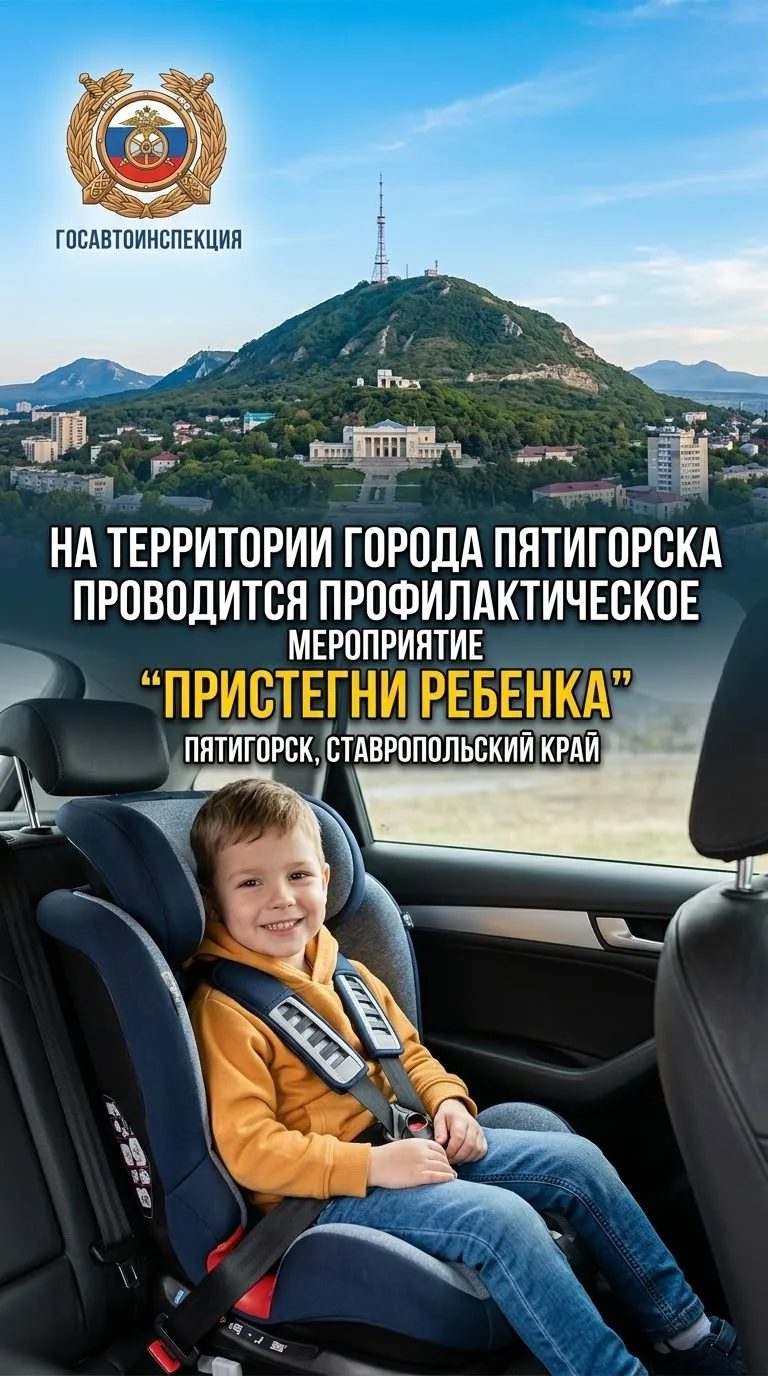 ⚡👮‍♀️🚔В Пятигорске пройдет профилактическое мероприятие «Пристегни ребенка!»

✅В связи с участивши
