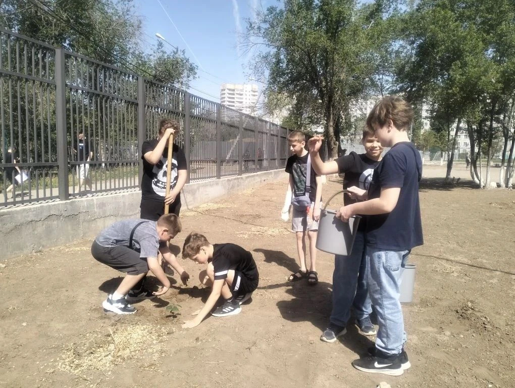 🌳🌳🌳 Новая жизнь во дворе школы: 5М продолжает добрую традицию!
Сегодня ученики 5М класса с больши