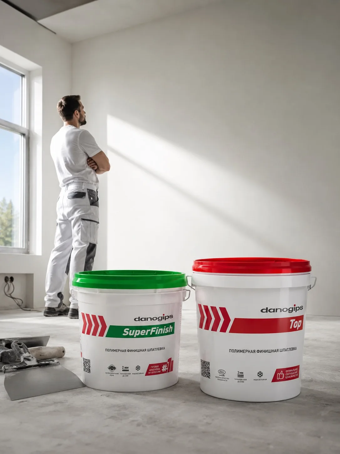 Есть материалы, после которых стены хочется перекрашивать.  
А есть Danogips 👌

Когда ремонт выходи