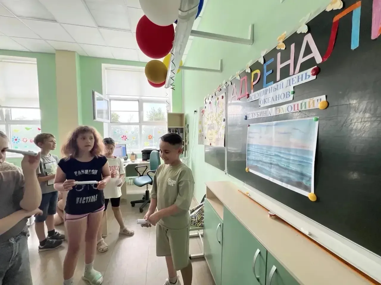 🌊 В честь Дня морей и океанов у ребят из 1 отряда прошло необычное психологическое занятие «Глубина