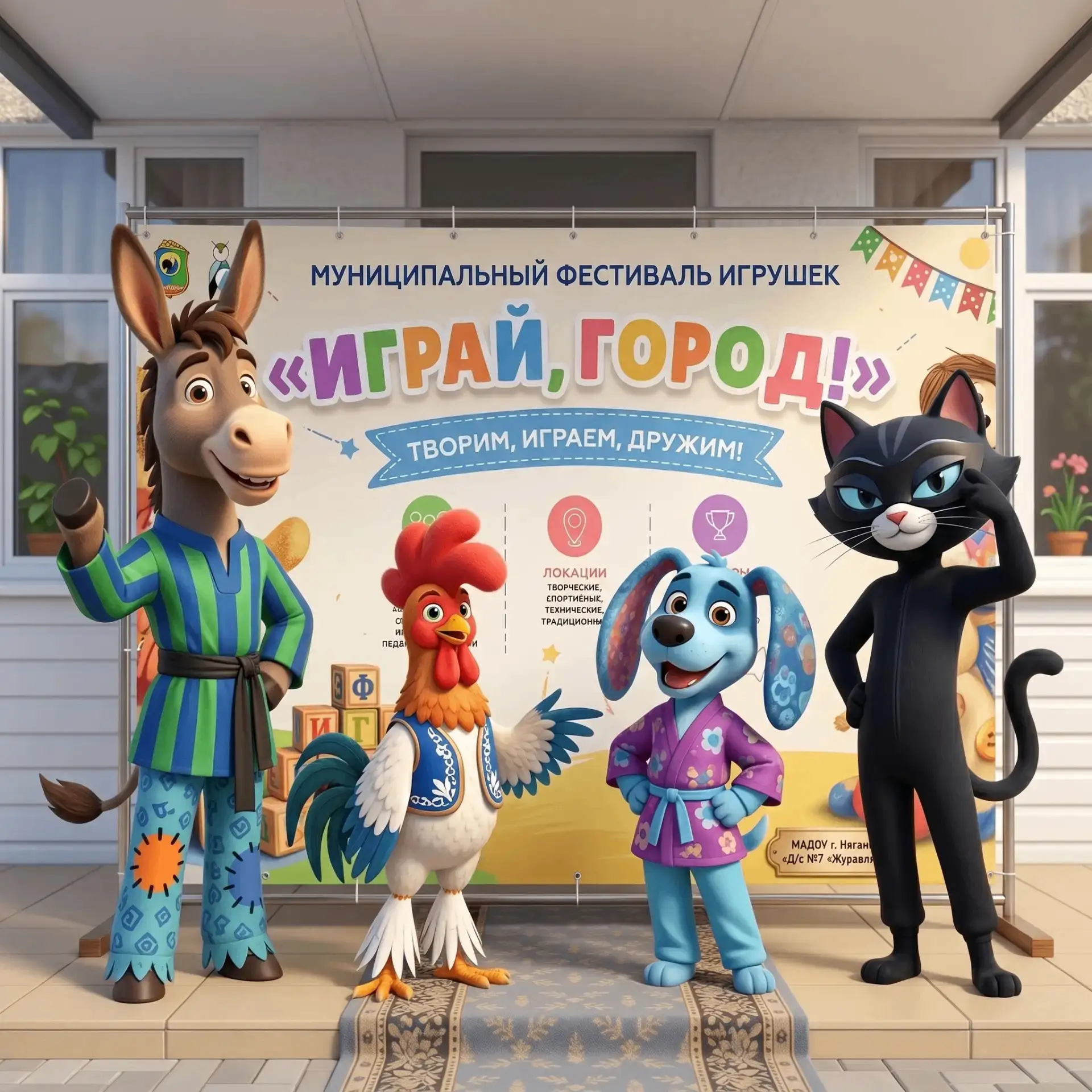 📅 2 июня 2026 года впервые в г.Нягани прошёл муниципальный Фестиваль игрушек «Играй, город!» в чест
