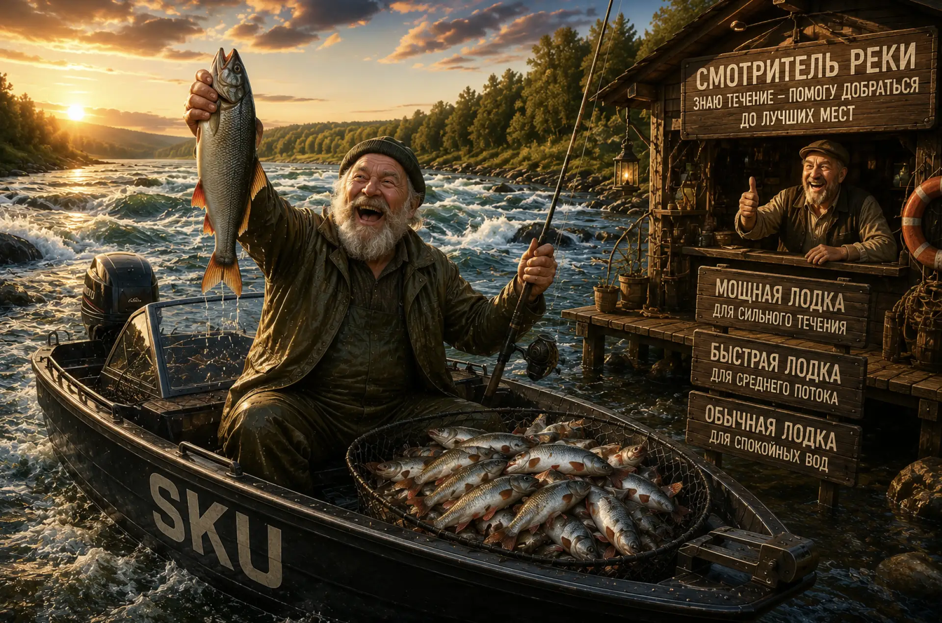 Почему высокая ставка убивает SKU

На большой реке жили рыбаки. Каждый день выходили за уловом. У бе