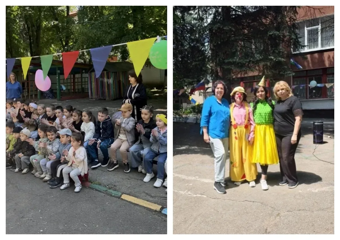 По традиции в нашем детском саду прошло музыкально-спортивное развлечение «Здравствуй лето!», посвящ