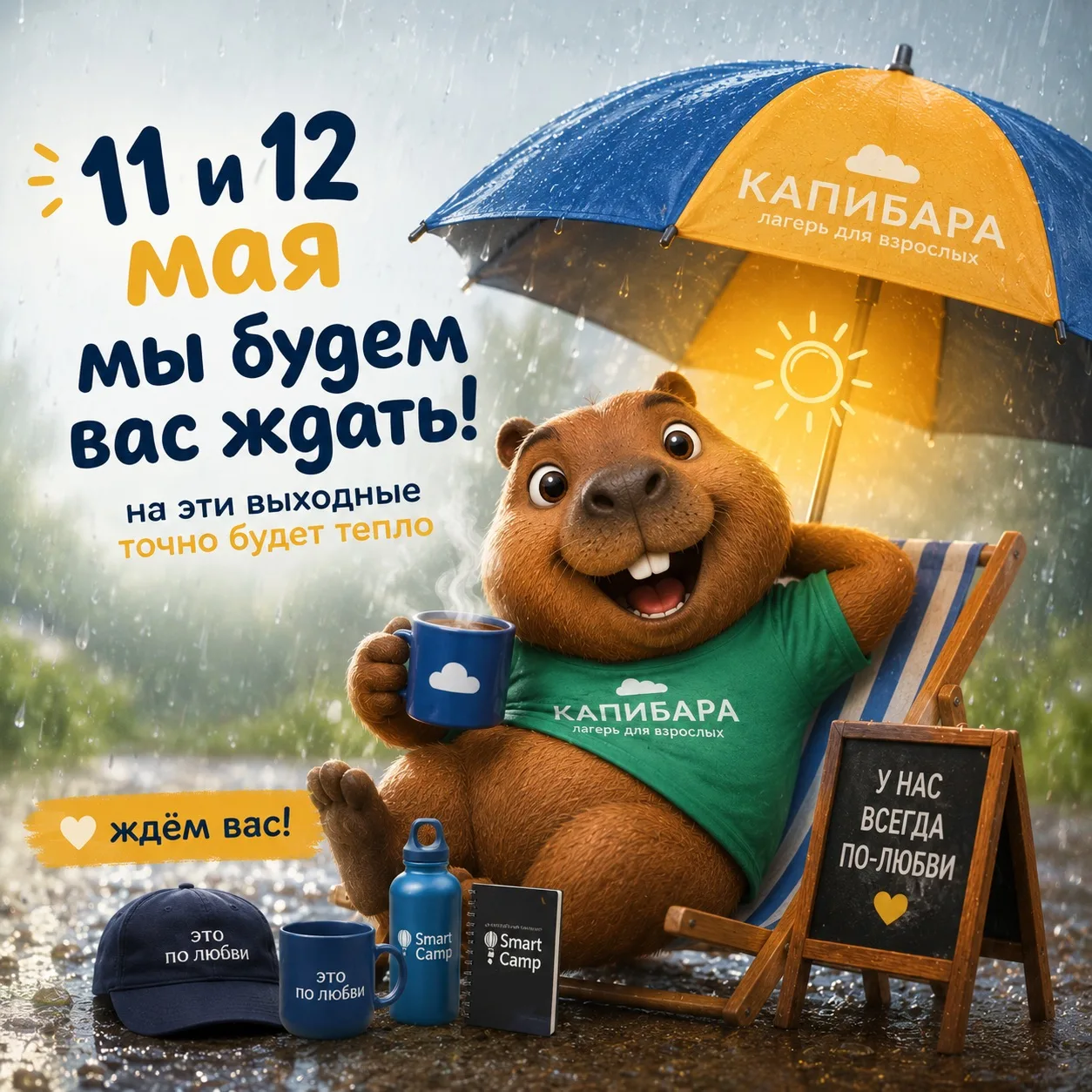ПРОГНОЗ ОТ КАПИБАРЫ 🌦️

Наши специалисты внимательно изучили облака, ветер, настроение леса и пришл