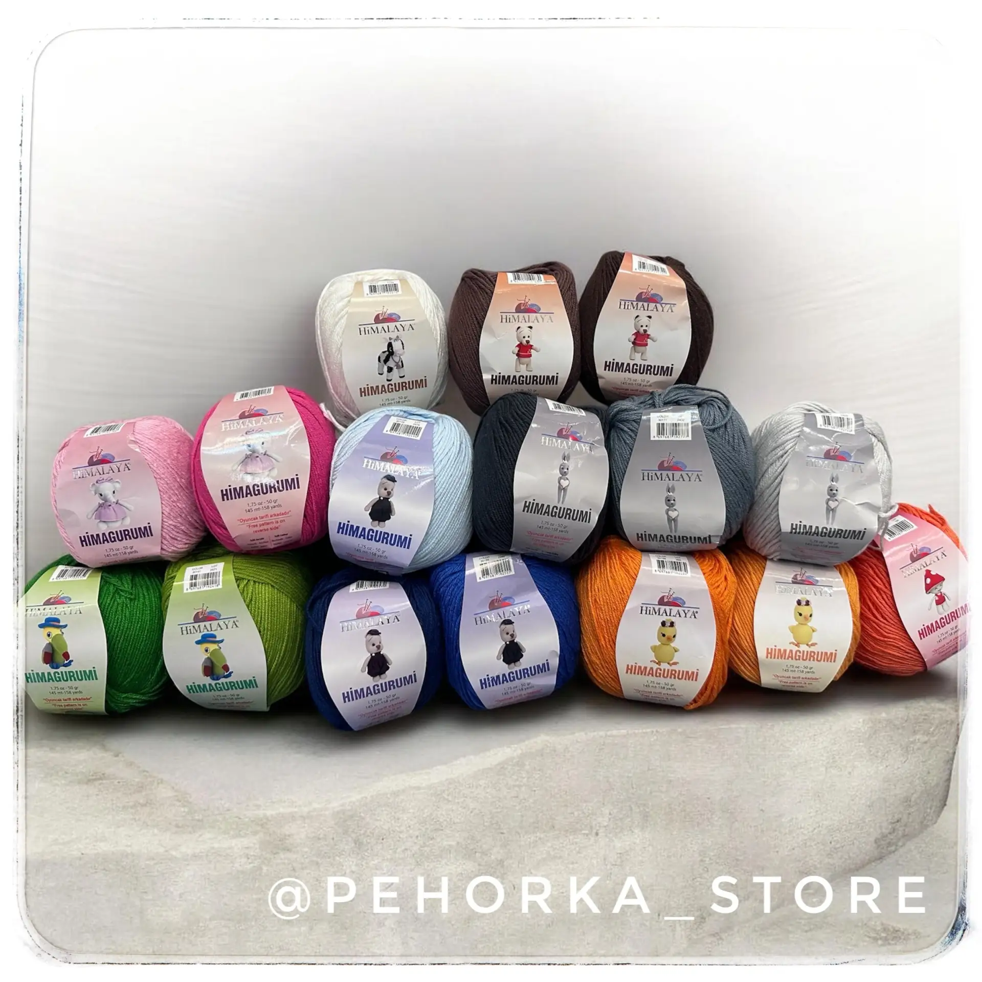 Состоялась закупка пряжи. По Вашим просьбам был собран микс.

Himalaya Himagurumi

50 % Хлопок 50% А