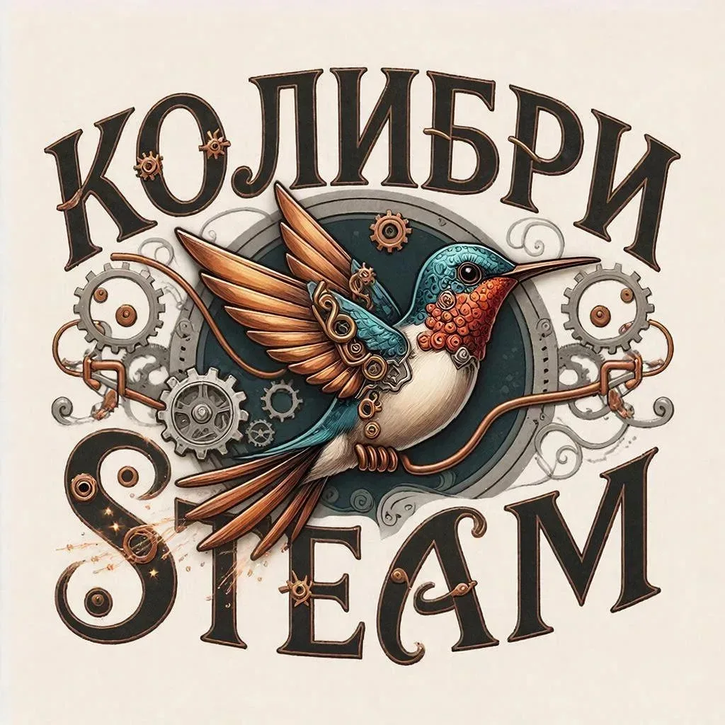 Наш новый логитип кружка "КолибриSteam"