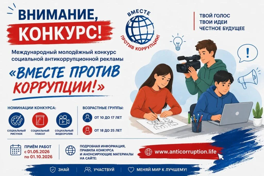ВНИМАНИЕ!
Генеральная прокуратура Российской Федерации объявляет о проведении в 2026 году Международ