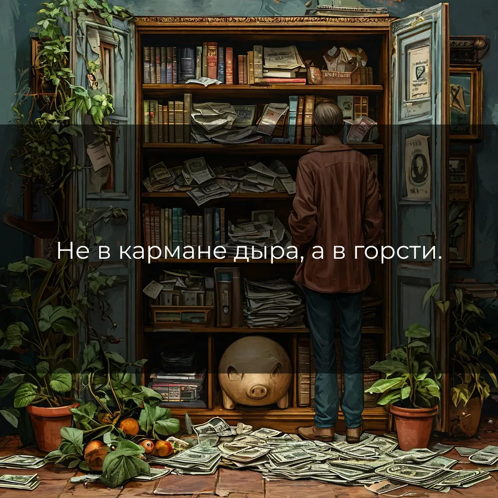 Не в кармане дыра, а в горсти.

Что делать, если проблема не в том, что у тебя нет ресурсов, а в том