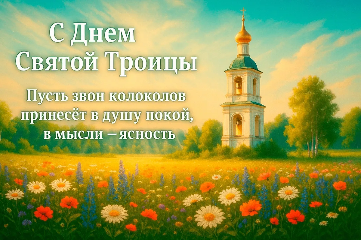 🕊️ Святая Троица — один из главных православных праздников, который отмечается на пятидесятый день 