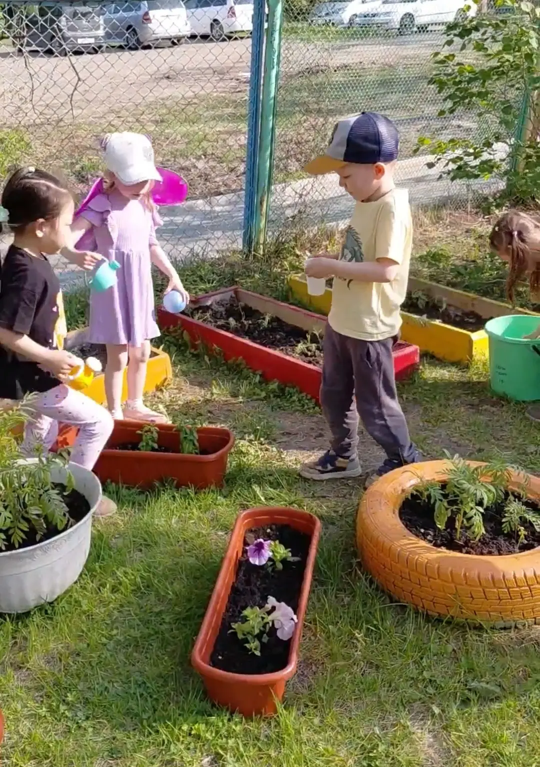 🌱 Маленькие садоводы, большие сердца!

Ребята из средней  группы N1  «Незабудки» доказали: заботить
