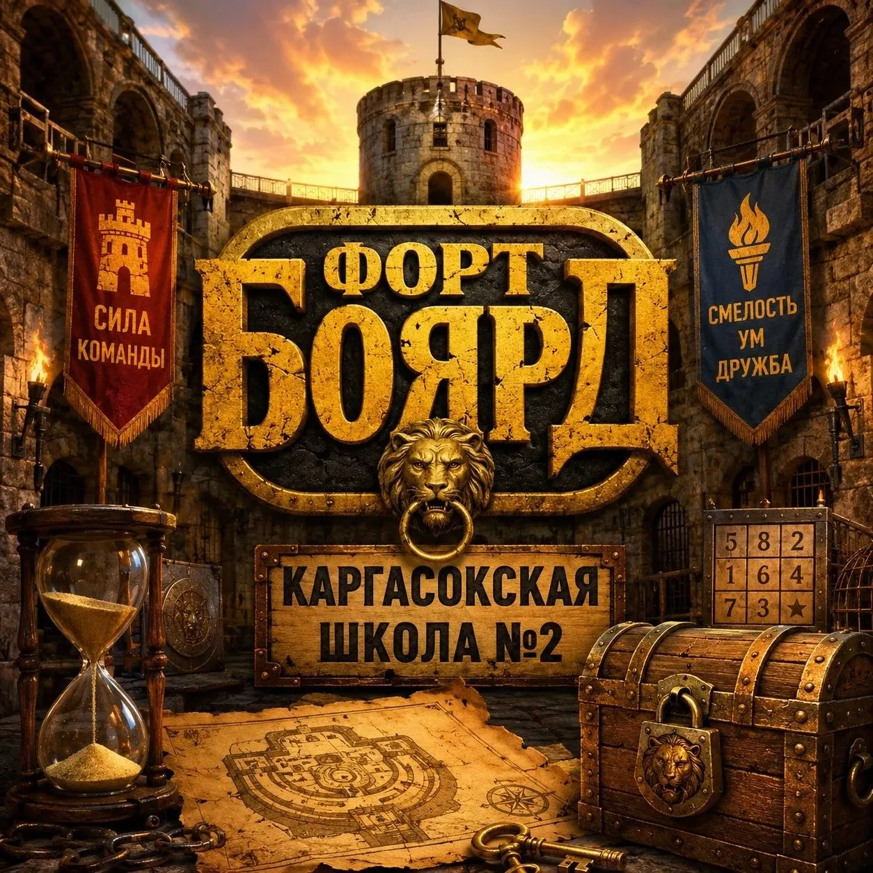 «Форт Боярд» в Каргасокской школе №2: 14 станций, море эмоций и долгожданное золото!  ⚜️ 
В нашей шк