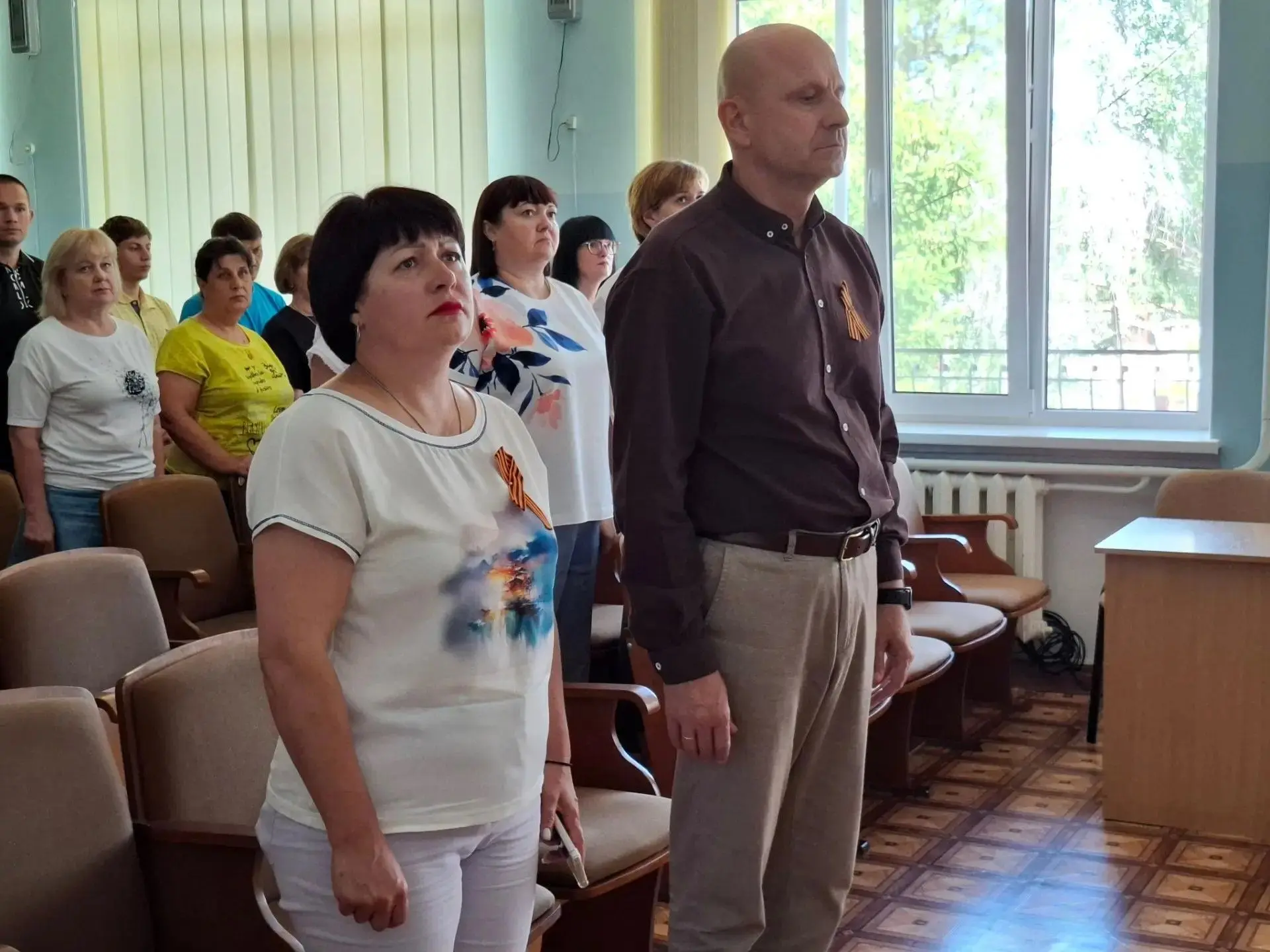 Сегодня, 22 июня, в День памяти и скорби руководители и сотрудники администрации района, районного с