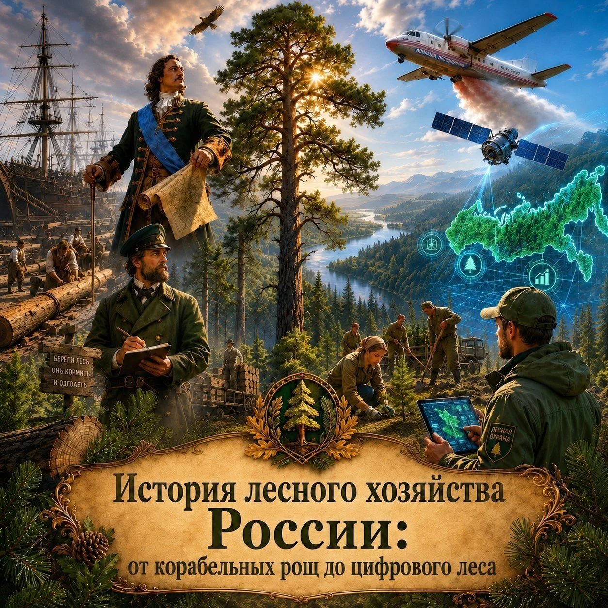 9 июня — особая дата в истории российского лесного хозяйства
⁣
Именно в этот день, 9 июня (26 мая по