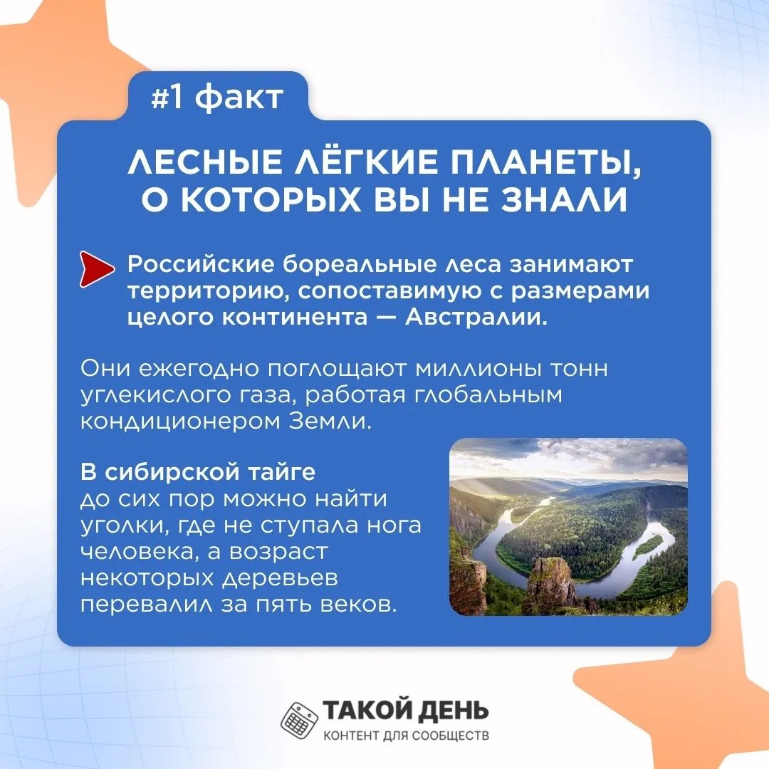 Рубрика «Факт дня». Серия: 7 фактов о России

#школа51 #познавательныйконтент