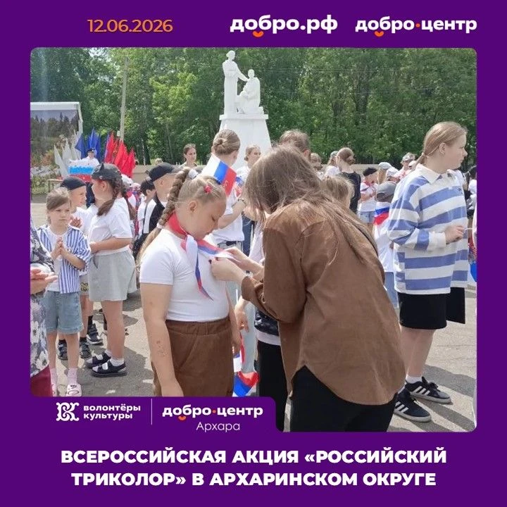 В рамках празднования Дня России волонтёры культуры, сотрудники централизованной библиотечной систем