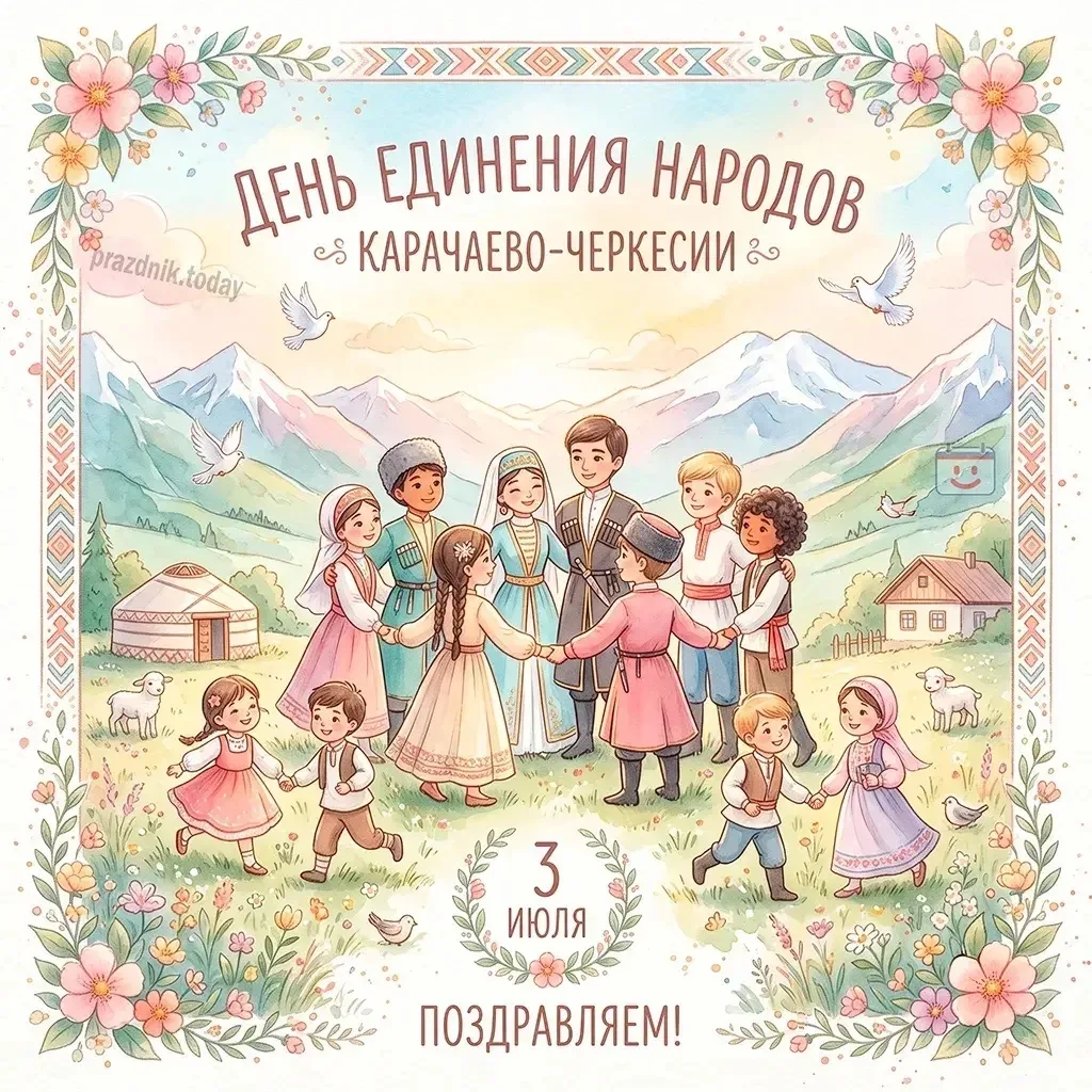 3 июля - важная дата в жизни нашей республики - День единения народов Карачаево-Черкесии. Этот празд