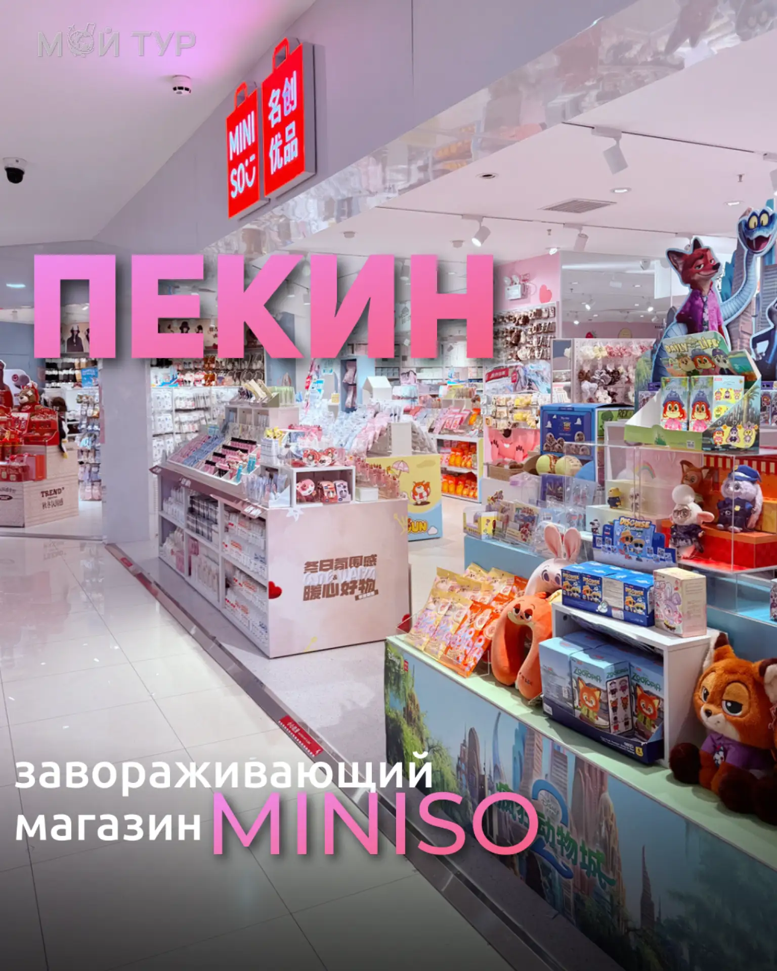 Влюбиться в Пекин за один день? Легко, если зайти в обновлённый MINISO LAND! 🥰

Это двухэтажный пор