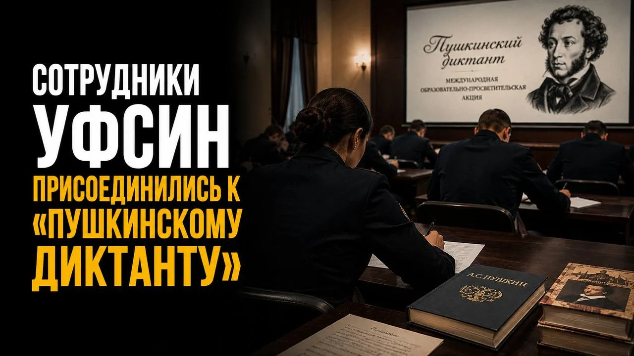 Сотрудники УФСИН присоединились к «Пушкинскому диктанту»

Сотрудники подведомственных учреждений УФС